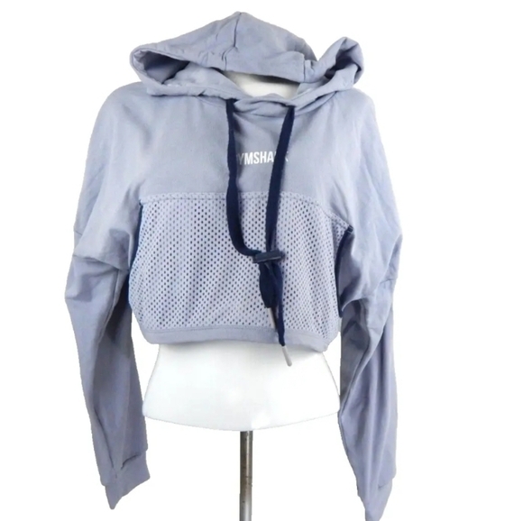 Gymshark Movement Mesh Crop Hoodie - Picture 1 of 3